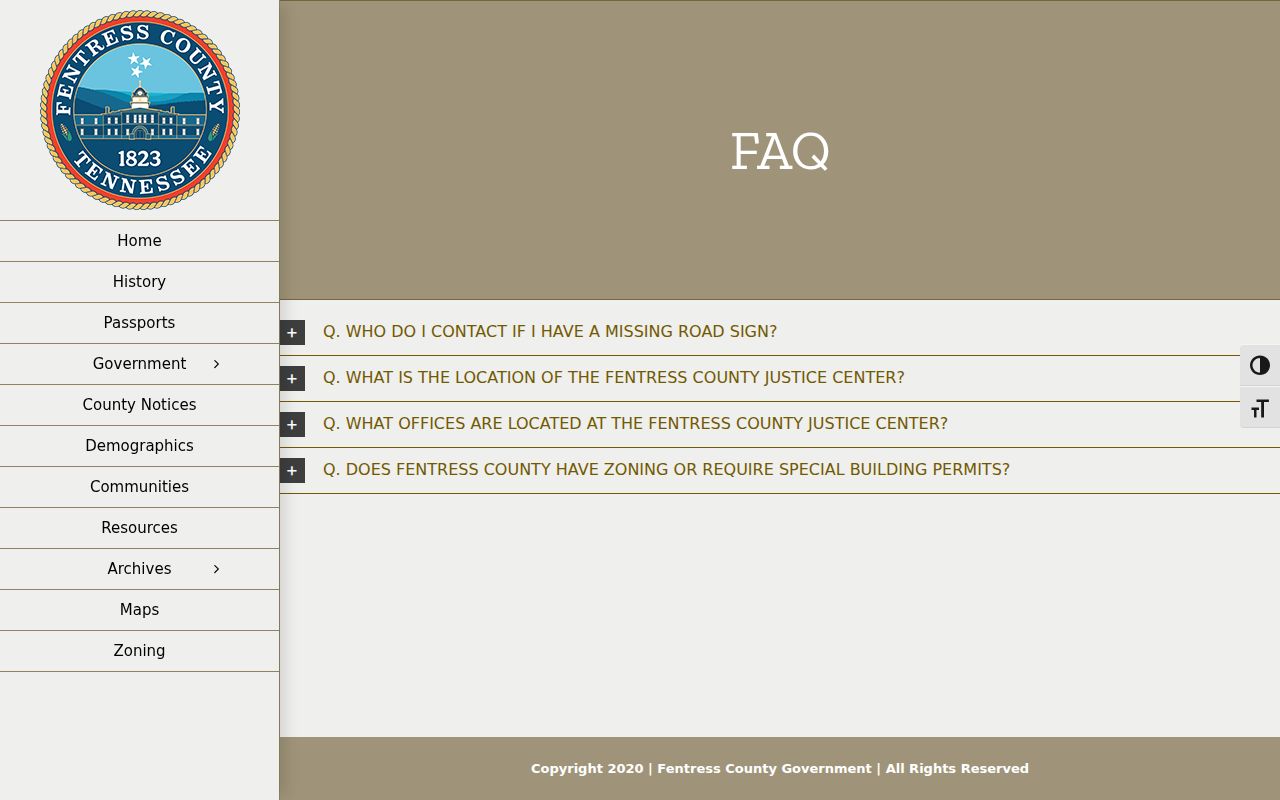 Fentress County criminal records offices at the Justice Center