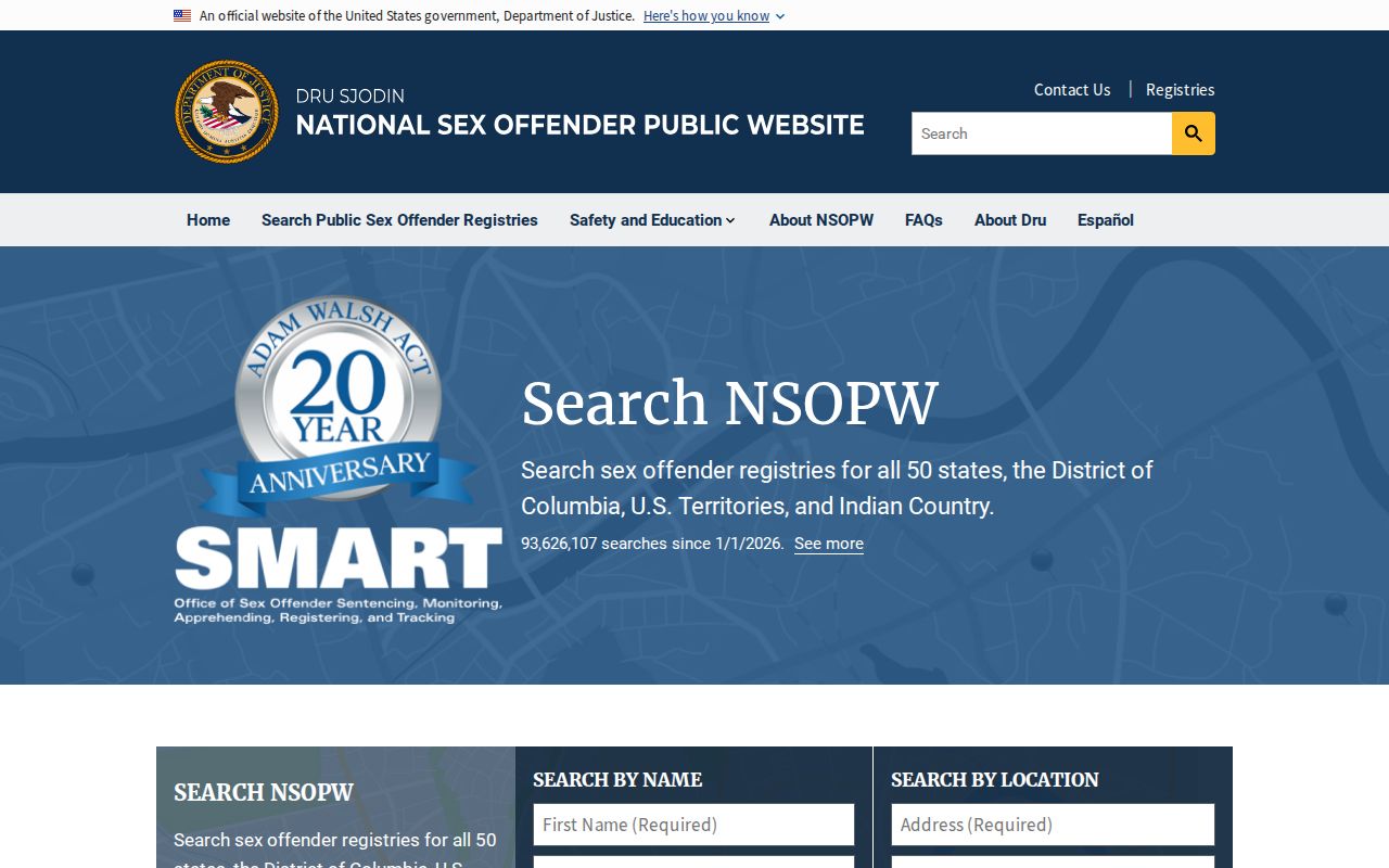 Fentress County sex offender lookup through the national NSOPW search